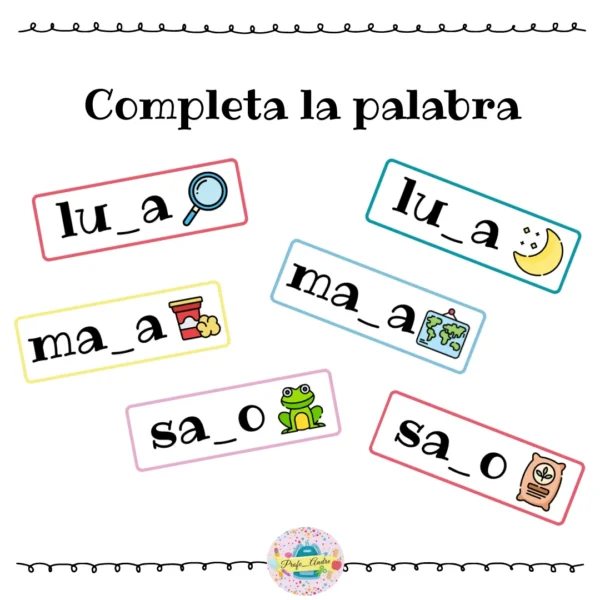 Completa la palabra